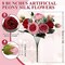 8 Packs Artificial Peony Flowers Faux Flowers Silk Hydrangea Bouquet Vintage Wedding Home Table Door Decor Reusable Bouquet of Rose Flowers for Valentine Wedding Birthday Party (Red and Pink,Peony)